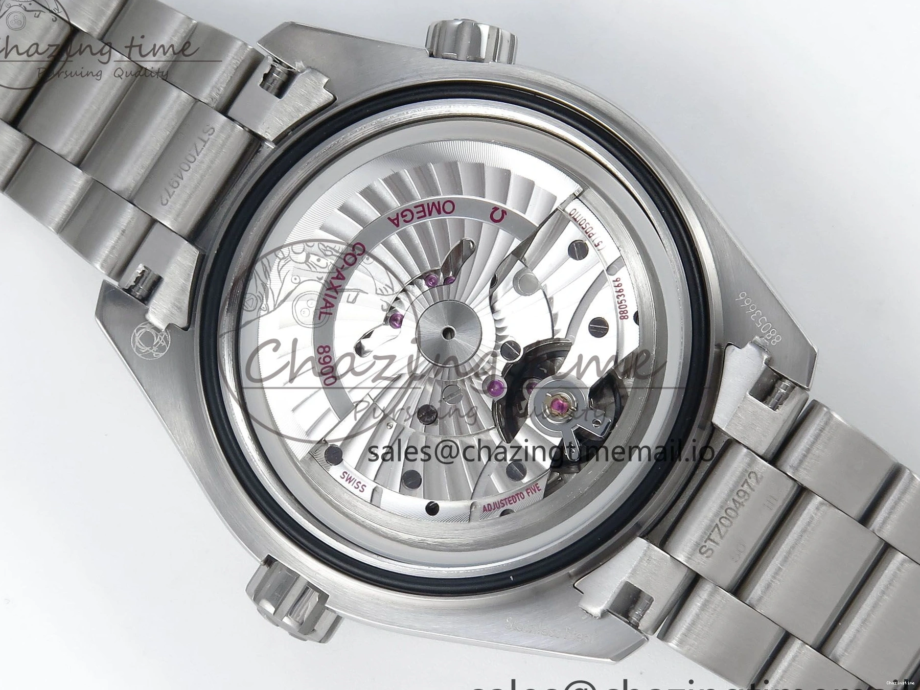 0224 Neat Seamaster Planet Ocean 600M 43.5mm SS SCF 1:1 Best Edition Blue Dial on SS Bracelet A8900 Super Clone 7684